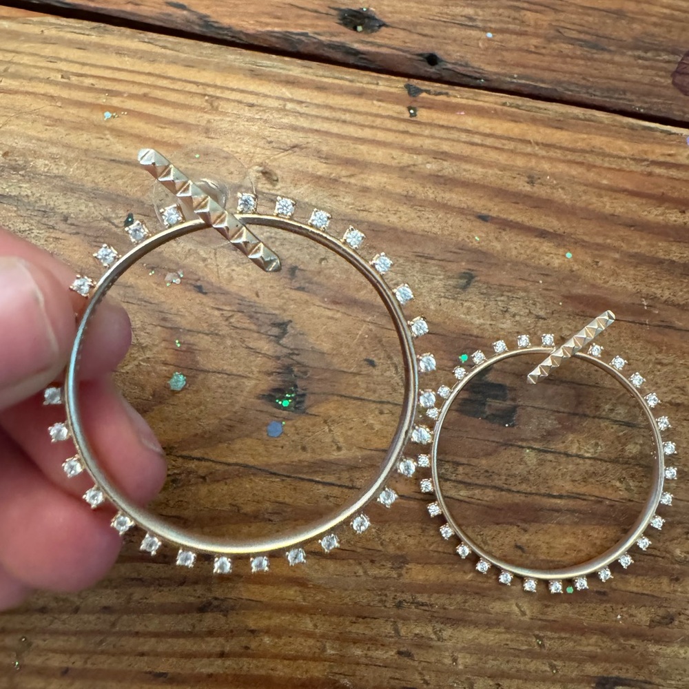 Elegant Rose Gold Hoop Earrings